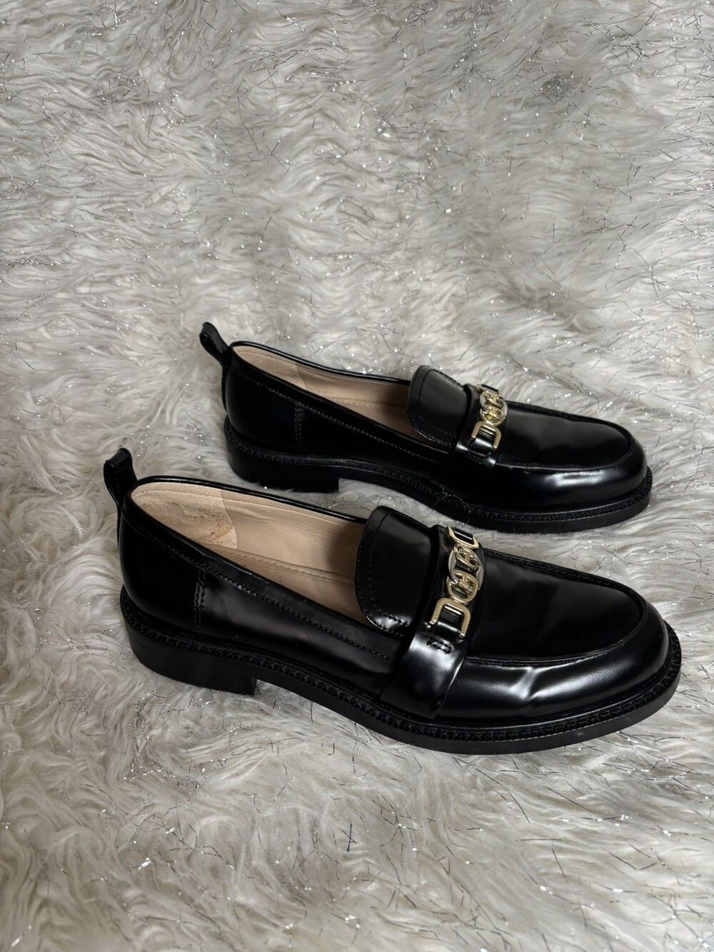 Sam Edelman Christy Black Slip-On Career Office Loafers Women's Size 7.5 US